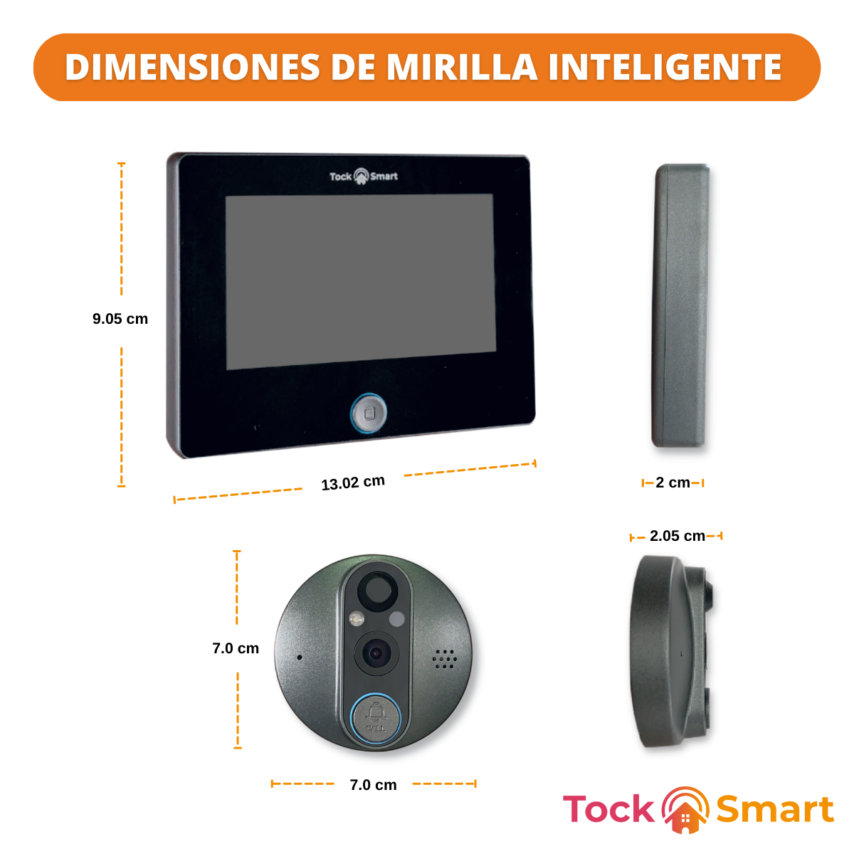 Mirilla Inteligente Wifi Para Puerta – Tock Smart