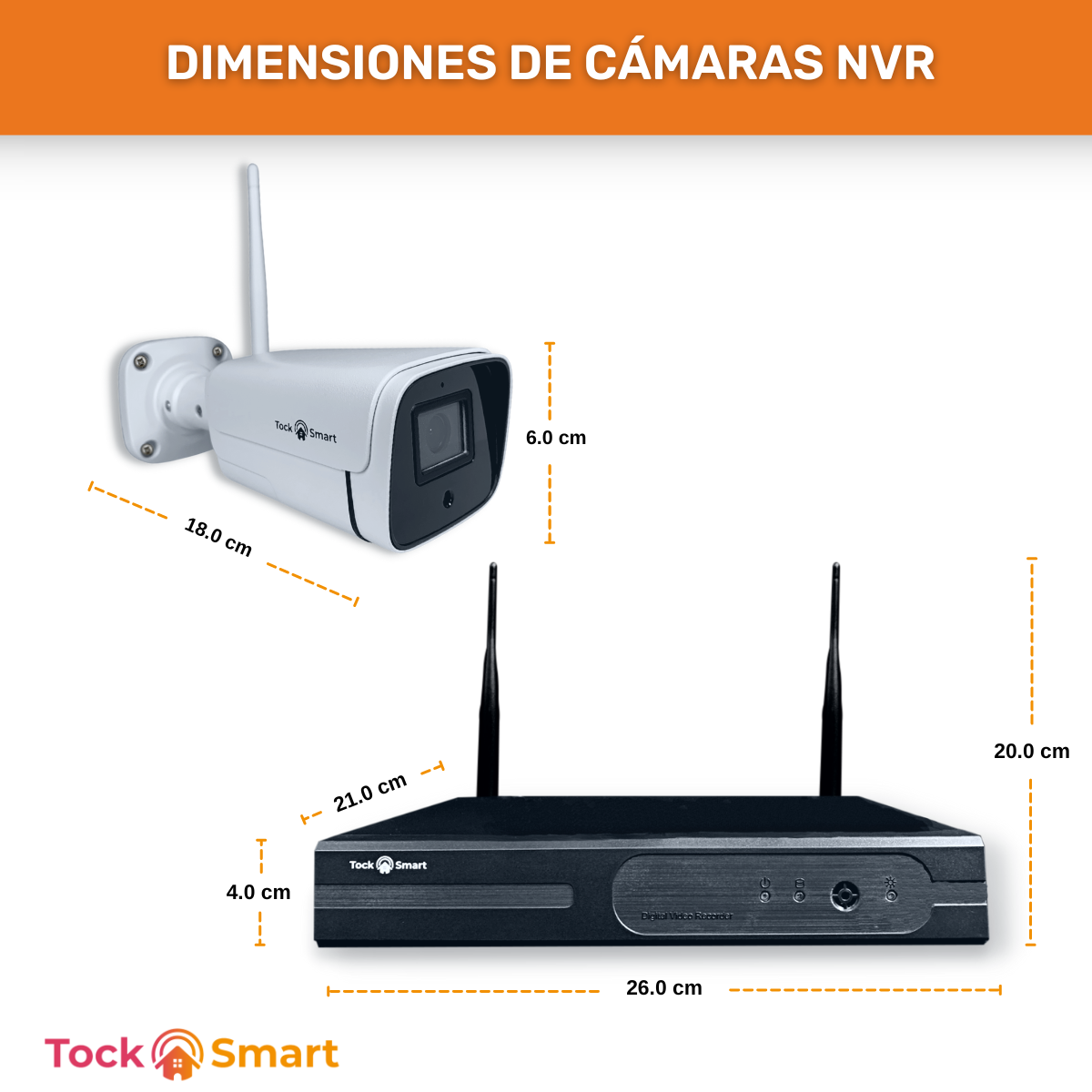 CCTV Grabador DVR AHDK013 8 Camaras vigilancia interior Disco Duro 2Tb